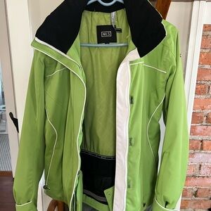 NILS Lime Green Jacket with White Trim